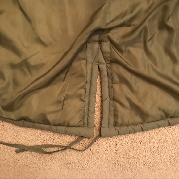 Maralyn Me Winter Coat Jacket Womens Large Junior Army Green Puffer Hooded - Picture 12 of 14